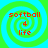 Four identical pixelated spiral icons with green and cyan rings, each displaying red text reading 'softball', '4', and 'life' in a vertical stack.