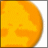 A 48x48 pixel buddy icon featuring a yellow sun on the left and green text "Original Icons .com" on a dark green background, displayed as a static contact sheet with two frames.