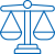 Blue pixelated scale icon with two empty pans on a light gray background, rendered in a low-resolution digital style.