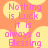 Pixelated text on orange background with yellow circular shapes, reading "Nothing is Luck it is always a Blessing" in pink letters.