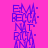 purple text blocks on pink background with cyan horizontal bars shifting positions across frames
