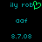 Pixelated cyan text and green heart symbol on black background with two identical static frames.
