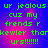 Green pixelated text on a blue-purple gradient background with pink light effects, arranged in four identical quadrants.