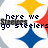 Pixelated icon with yellow, red, and blue diamond shapes surrounding dark text reading 'here we go steelers' on a white background.