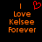 A static digital image with orange text and a red heart symbol on black background.