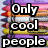 Stack of colored pencils with text overlays changing from 'Only cool people' to 'COLOR!' across frames.