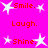 A static image with a bright pink background displays repeated text and star symbols in red and white.