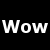 Static black background with white pixelated text reading "WowSTFU" and "K Thx" in two lines.