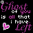 Pixelated text and symbols on black background with pink and white elements, including a heart and stylized script.