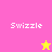 Pixelated icon with four quadrants: pink top-left, orange top-right, yellow bottom-left, and solid orange bottom-right. White text "Swizzle" appears in each quadrant.