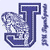 Pixelated blue and white icon featuring a large stylized 'J' with a smaller 'J' to its right, set against a light background.