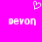 A static image with a bright pink background features two identical pixelated text elements and one heart symbol.