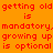 Pixelated text repeats across an orange background with red and pink highlighted sections.