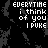 A 48x48 pixel animated contact sheet showing seven frames of a glitchy text-based animation with repeated phrases and vertical static lines on a black background.