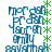 Blue text reading 'mordah pr-dah yaroh emly asvathak' with green asterisks on a white background, displayed in four identical arranged in a