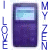 Four vertical rectangular icons with pixelated screens and colored bodies, each paired with stacked text reading "I LOVE I" on the left and "MY ZEN MY ZEN" on the right in matching colors.