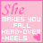 pink with text and heart symbols, where some change text from "She MAKES YOU FALL HEAD-OVER-HEELS" to "I CAN'T EVEN MAKE YOU STUMBLE"