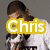 Six show a person in various poses with overlaid text: 'Chris', 'Brown', 'is', 'simply', 'the', 'best' across yellow, green, light blue, orange, and purple backgrounds