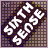 Six -aligned display a tilted rectangular icon with 'FIFTH SENSE' text, cycling through white, light gray, and dark gray color variations against a background