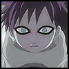 Four- shows a character with spiky purple hair and gray clothing, eyes shifting between open and closed states