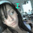 A pixelated image of a person with long dark hair and light skin, overlaid with cyan text reading "I love sering 6.20.07" in two separate sections.