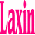 Pink text "Laxim 4 Life!" above four colorful lacrosse sticks in a on white background