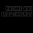 Animated pixel art displays 'RACHEL AND LUKE FOREVER' text with shifting color palettes and scattered red dots on black background.