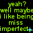 Green text on black background displays repeated phrases with evolving punctuation across three of identical layout