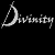 Animated sequence of stylized text 'Divinity' and 'Destroyed' in white and purple script against black background, with varying opacity and repetition.