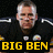 A pixelated image of a person in a black sports jersey with white stripes on shoulders, yellow text reading BIG BEN below, and a bright yellow background with #7.