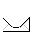 Pixelated white envelope icons on gray background, varying in size and detail with some showing folded flaps or internal shapes.
