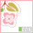 nine identical pixel art icons featuring a pink flower with green leaves on a white background, each labeled 'ALLIE' in the bottom-right corner