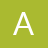 A white pixelated capital letter A centered on a solid olive-green background with no additional elements.