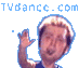Pixelated image of a person with light hair raising one hand, repeated side-by-side on gray background with blue text above.