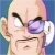 Pixelated close-up of a character with light skin, dark eyebrows, and purple-tinted glasses against a blue background.