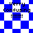 Blue and white checkered background with 'Verry Confusing !!!!!!!' text in black pixelated font across four quadrants.