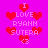 Pixelated icon with pink background and red hearts, displaying text "I LOVE RYANN SUTERA" in white pixel font.