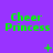 Green 'Cheer Princess' text on purple background with animated green plus signs and dots appearing in different positions across frames.