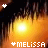 A static icon with a bright central light, orange-yellow gradient background, and white text reading 'MELISSA' below the light.