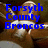 A pixelated image of a person in athletic gear with blue text overlays reading Forsyth County Broncos and Ciaccia Jr. PeeWee #27.