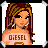 Animated contact sheet of three pixel art frames showing a cartoon woman, her torso in jeans, and a rocket ship with flames.