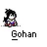 Animated contact sheet of a pixel art character performing an energy attack sequence with multiple frames showing motion and explosion effects.