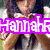 A pixelated image of a person with long dark hair wearing a white shirt and denim shorts, overlaid with colorful text.