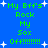 Blue background with green pixelated text reading "My Bff's Rock My Sox Off!!!!!!!!" and white star shapes scattered throughout.