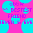 Pixelated text on a pink background with cyan circles, displaying 'abbie', 'BESTEST FRIEND', and partial phrases in purple.