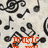 Static image with black musical notes scattered across a light gray background, featuring red text reading "MUSIC" at the bottom center.