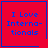 Red square icon with blue text reading "I Love Internationals" and a blue border; one version includes a blue heart symbol in the bottom-right corner.