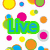 Pixelated icon with three distinct sections: top-left green 'Live' text, top-right red 'Laugh' text, bottom-left blue 'Love' text, all over colorful polka dots and small squares.