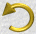 Golden circular arrow icon with metallic sheen, displayed in a of identical frames showing sequential rotation from left to right