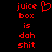 Red pixelated text and a heart symbol on a black background, with identical left and right sides.